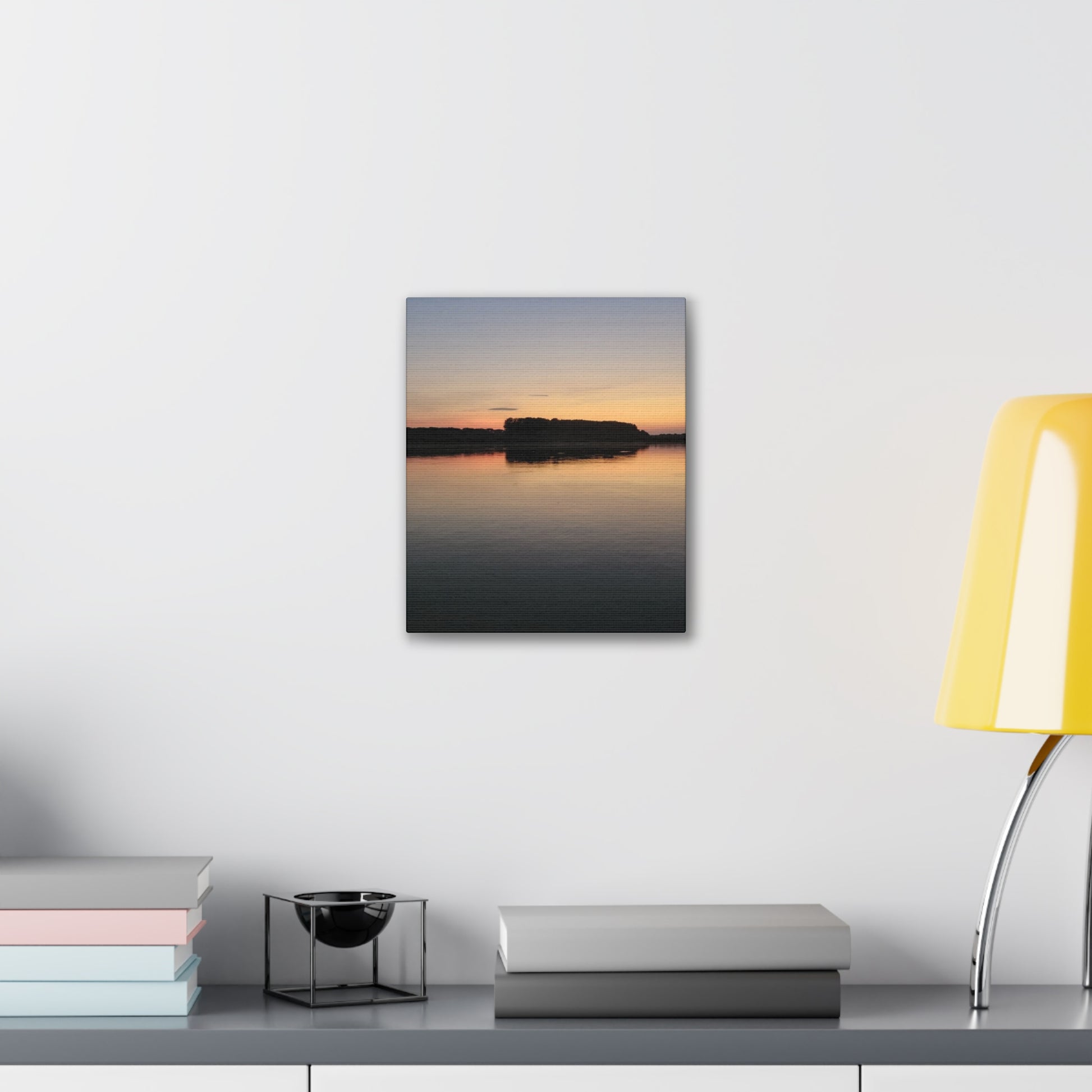 Serene Landscape Canvas Print, Wall Art for Home Decor, Gift for Nature Lovers, Art for Relaxation, Sunset Scene