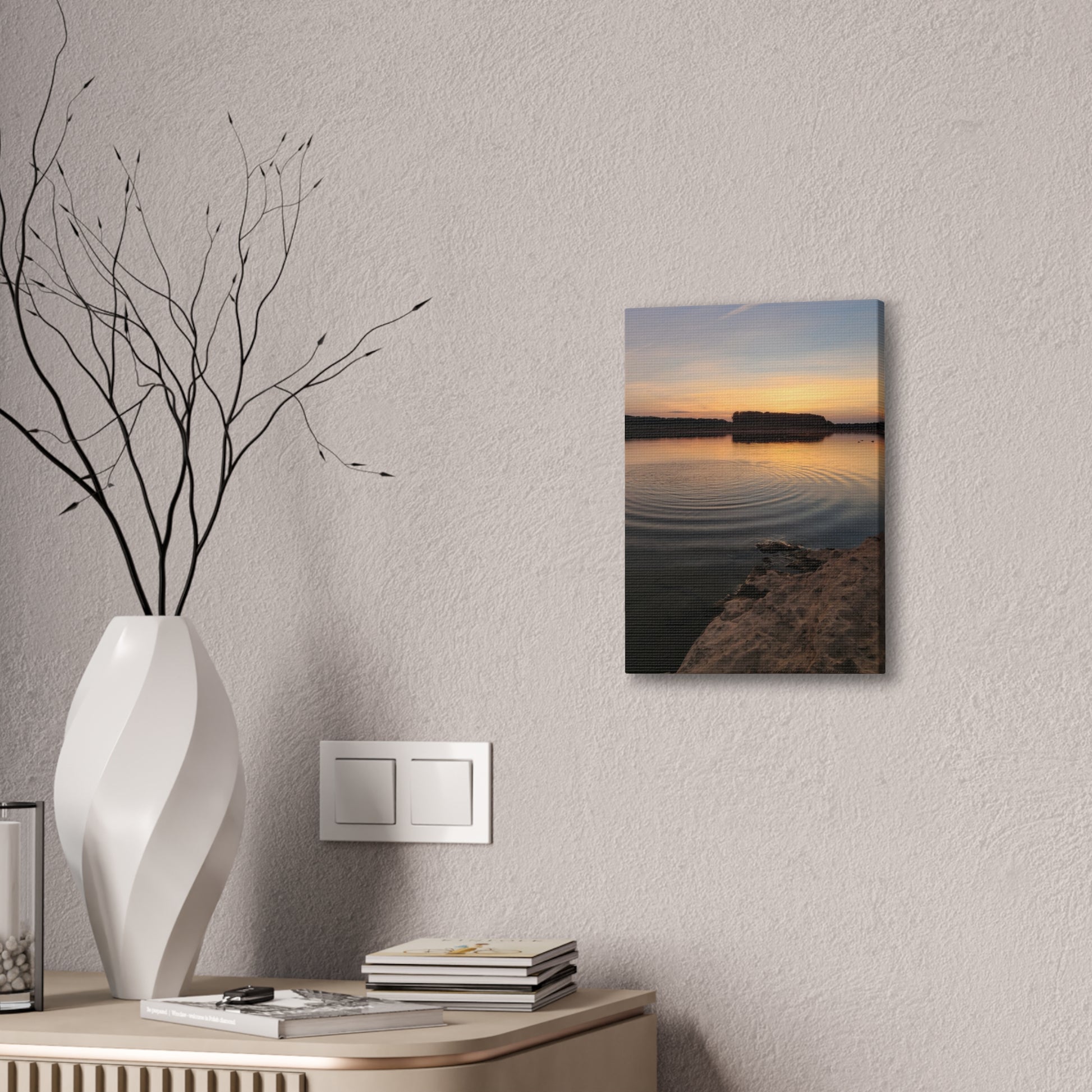 Serene Sunset Canvas Print, Wall Art for Home Decor, Landscape Artwork, Nature Photography, Gift for Nature Lovers