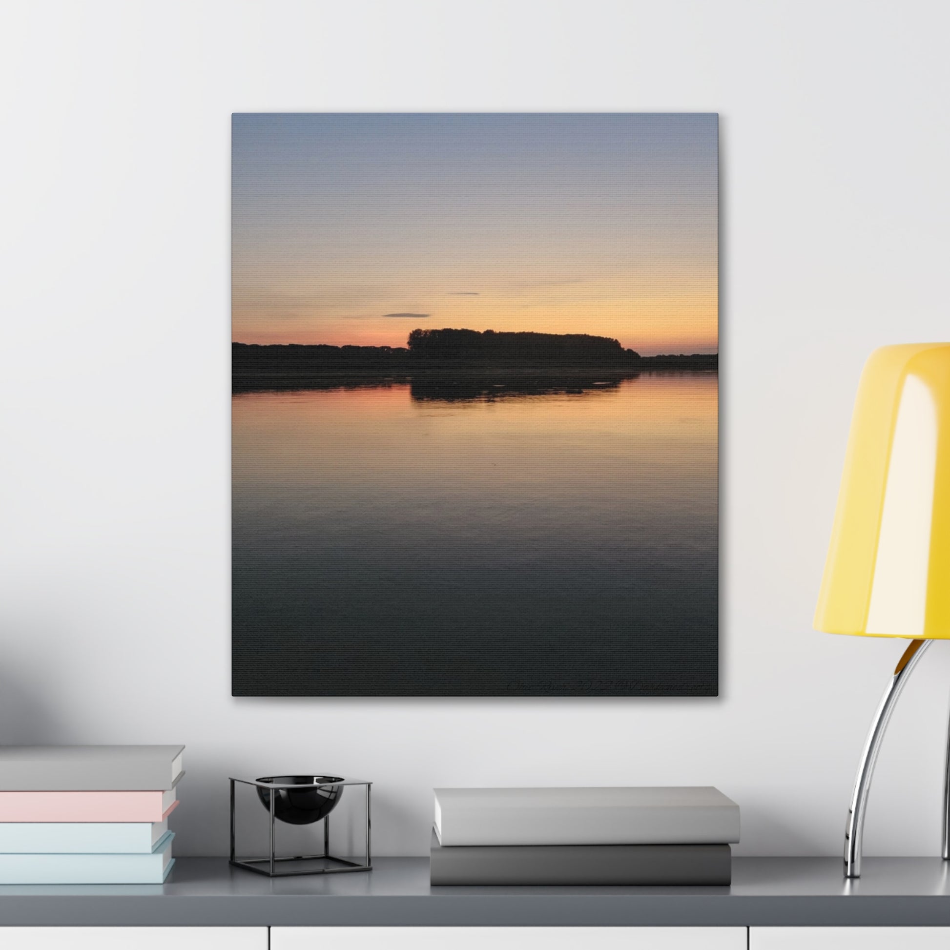 Serene Landscape Canvas Print, Wall Art for Home Decor, Gift for Nature Lovers, Art for Relaxation, Sunset Scene