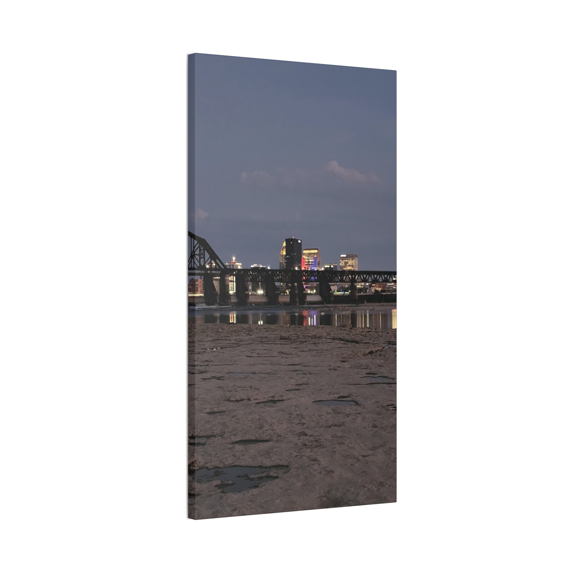 Urban Nightscape Canvas Art, Modern Wall Decor, Cityscape Print, Home Aesthetic, Living Room Artwork