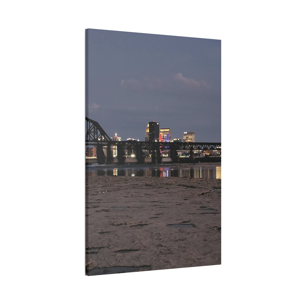 Urban Nightscape Canvas Art, Modern Wall Decor, Cityscape Print, Home Aesthetic, Living Room Artwork