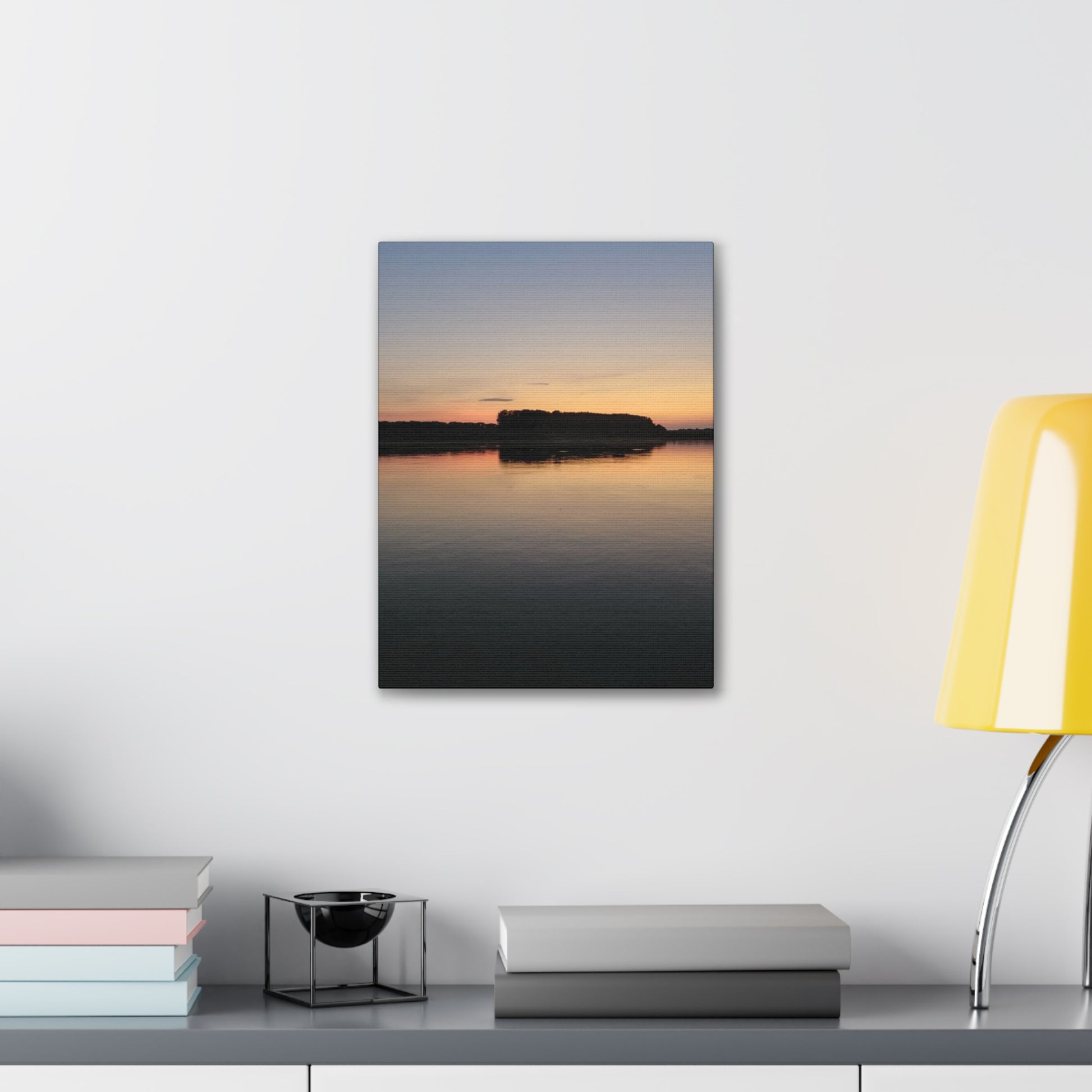 Serene Landscape Canvas Print, Wall Art for Home Decor, Gift for Nature Lovers, Art for Relaxation, Sunset Scene