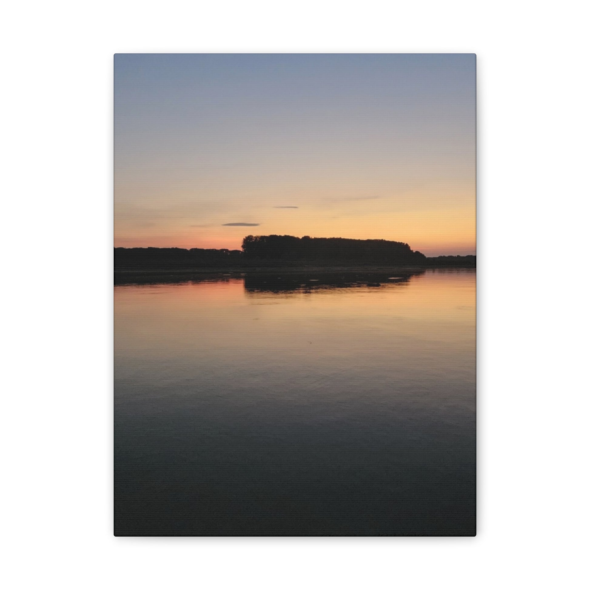Serene Landscape Canvas Print, Wall Art for Home Decor, Gift for Nature Lovers, Art for Relaxation, Sunset Scene