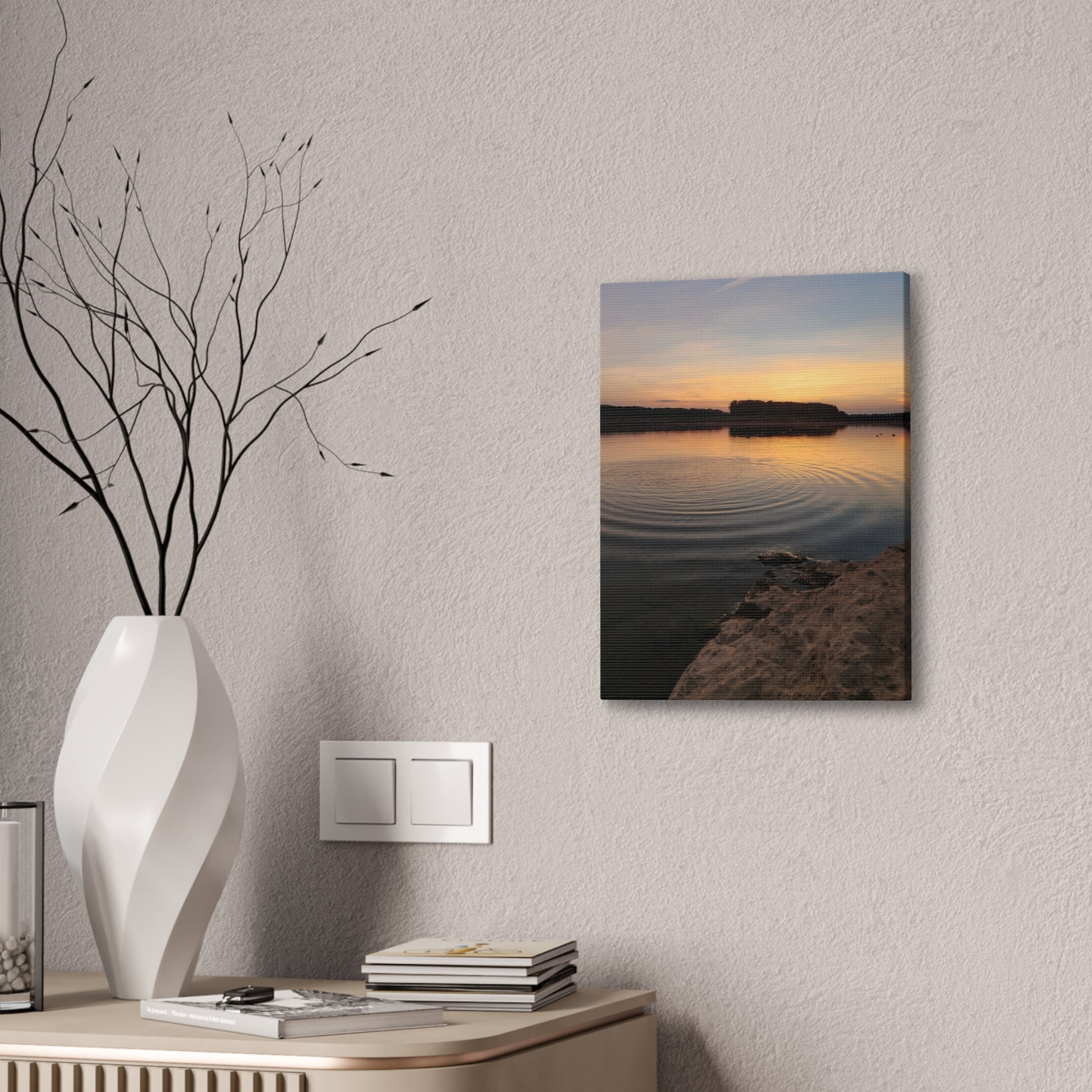 Serene Sunset Canvas Print, Wall Art for Home Decor, Landscape Artwork, Nature Photography, Gift for Nature Lovers