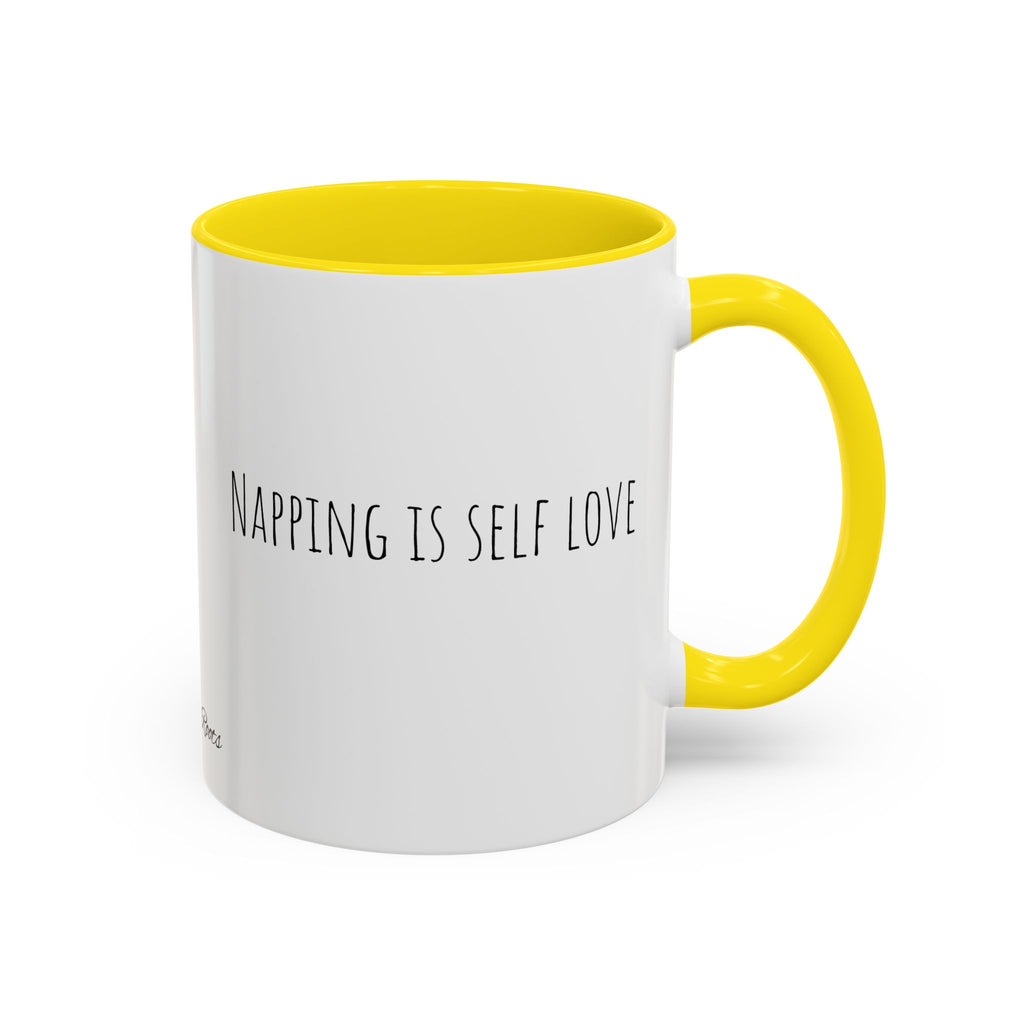 Self-Love Coffee Mug - Napping is Self Love, Funny Gift for Coffee Lovers, Relaxation Mug, Cozy Home Decor, Gift for Her, Kitten