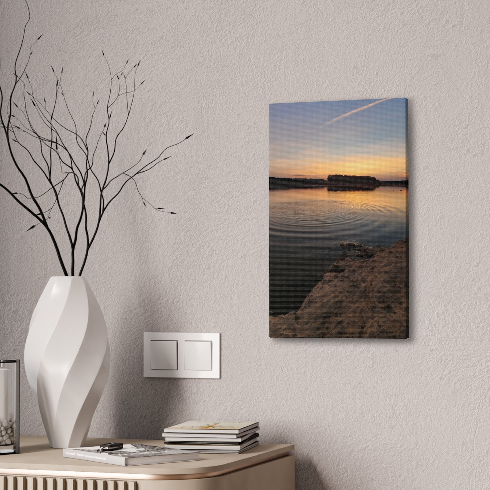 Serene Sunset Canvas Print, Wall Art for Home Decor, Landscape Artwork, Nature Photography, Gift for Nature Lovers