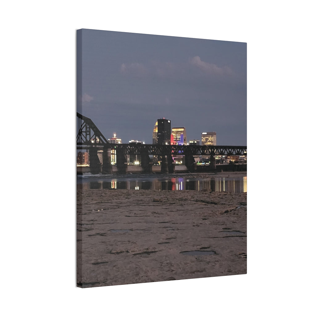 Urban Nightscape Canvas Art, Modern Wall Decor, Cityscape Print, Home Aesthetic, Living Room Artwork