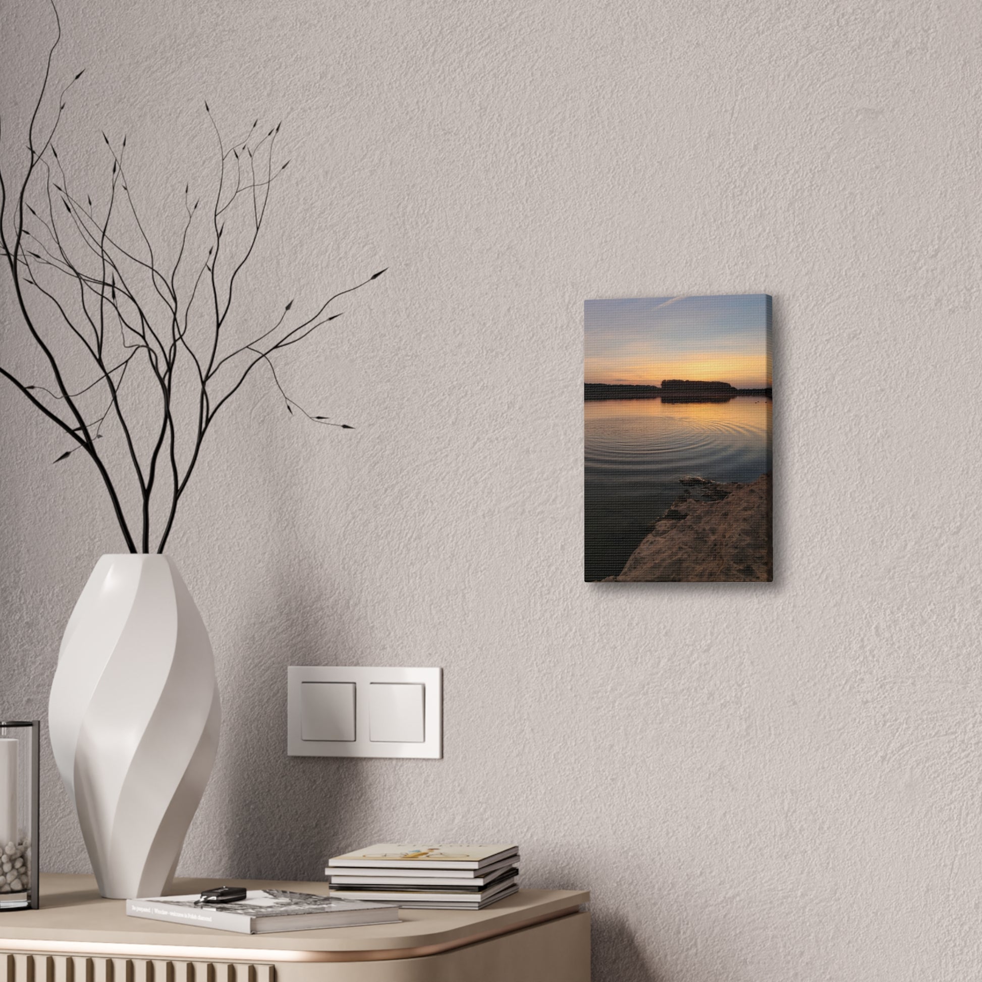 Serene Sunset Canvas Print, Wall Art for Home Decor, Landscape Artwork, Nature Photography, Gift for Nature Lovers