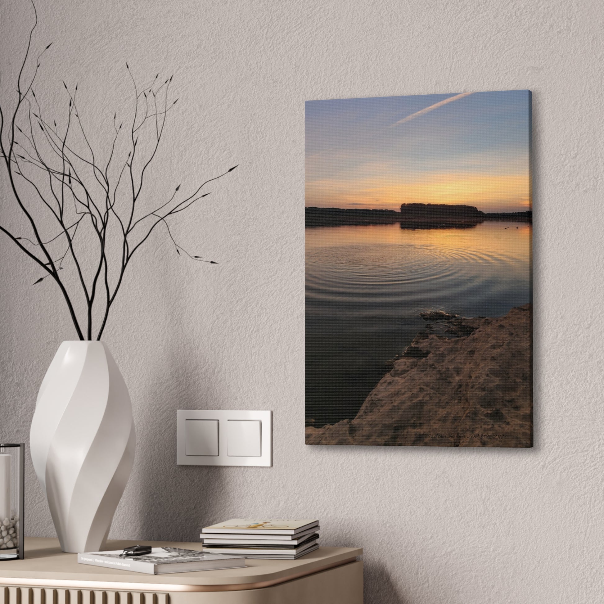 Serene Sunset Canvas Print, Wall Art for Home Decor, Landscape Artwork, Nature Photography, Gift for Nature Lovers