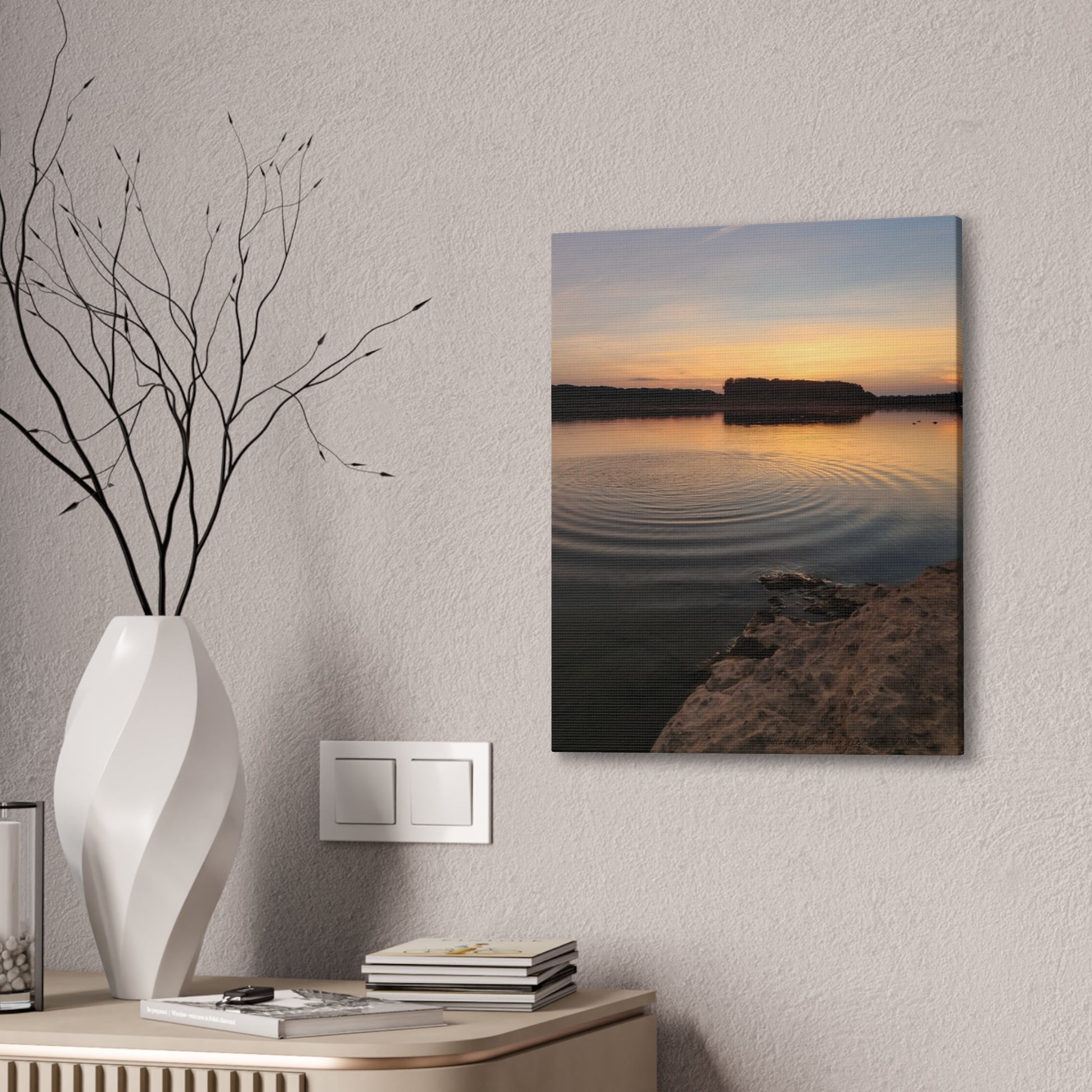 Serene Sunset Canvas Print, Wall Art for Home Decor, Landscape Artwork, Nature Photography, Gift for Nature Lovers