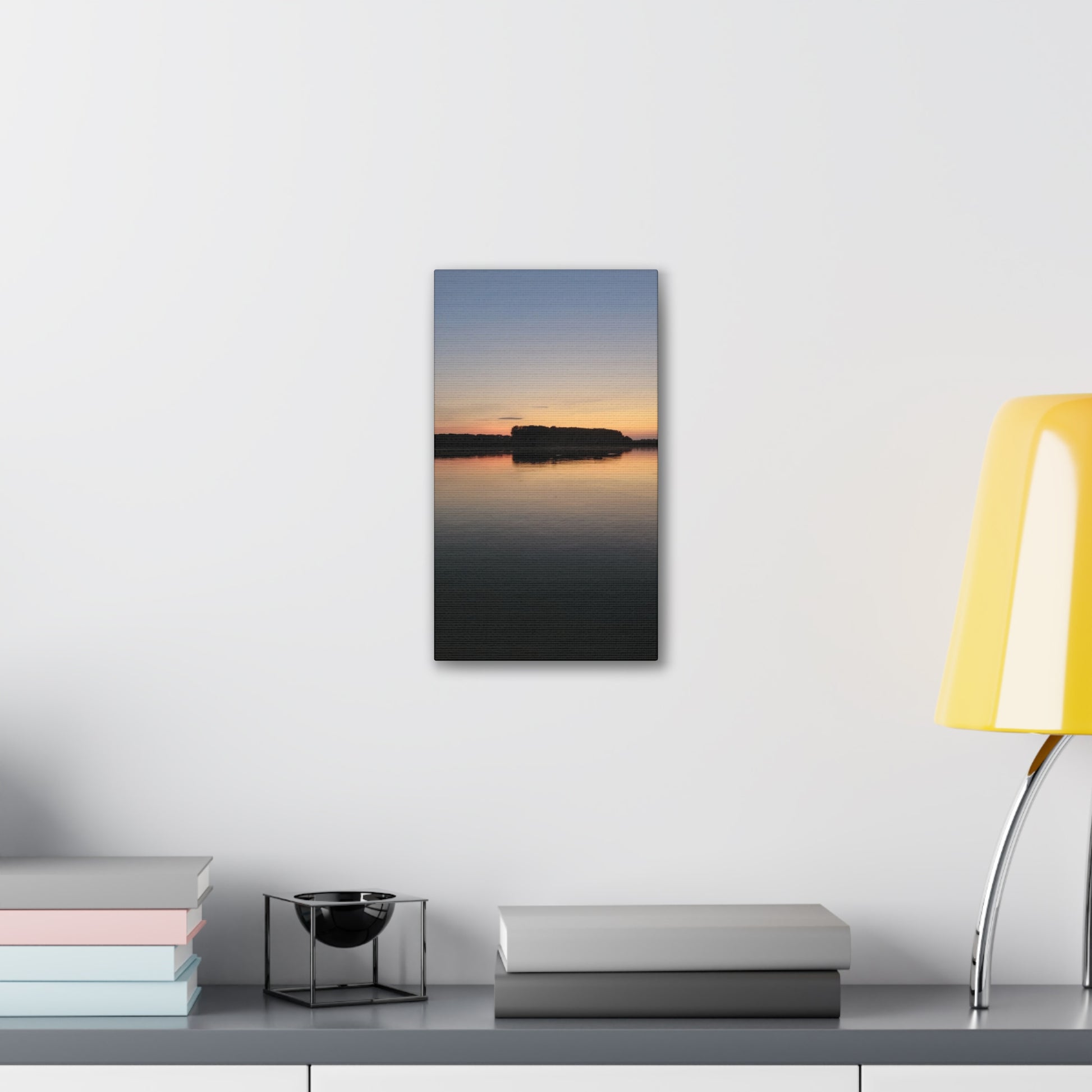 Serene Landscape Canvas Print, Wall Art for Home Decor, Gift for Nature Lovers, Art for Relaxation, Sunset Scene