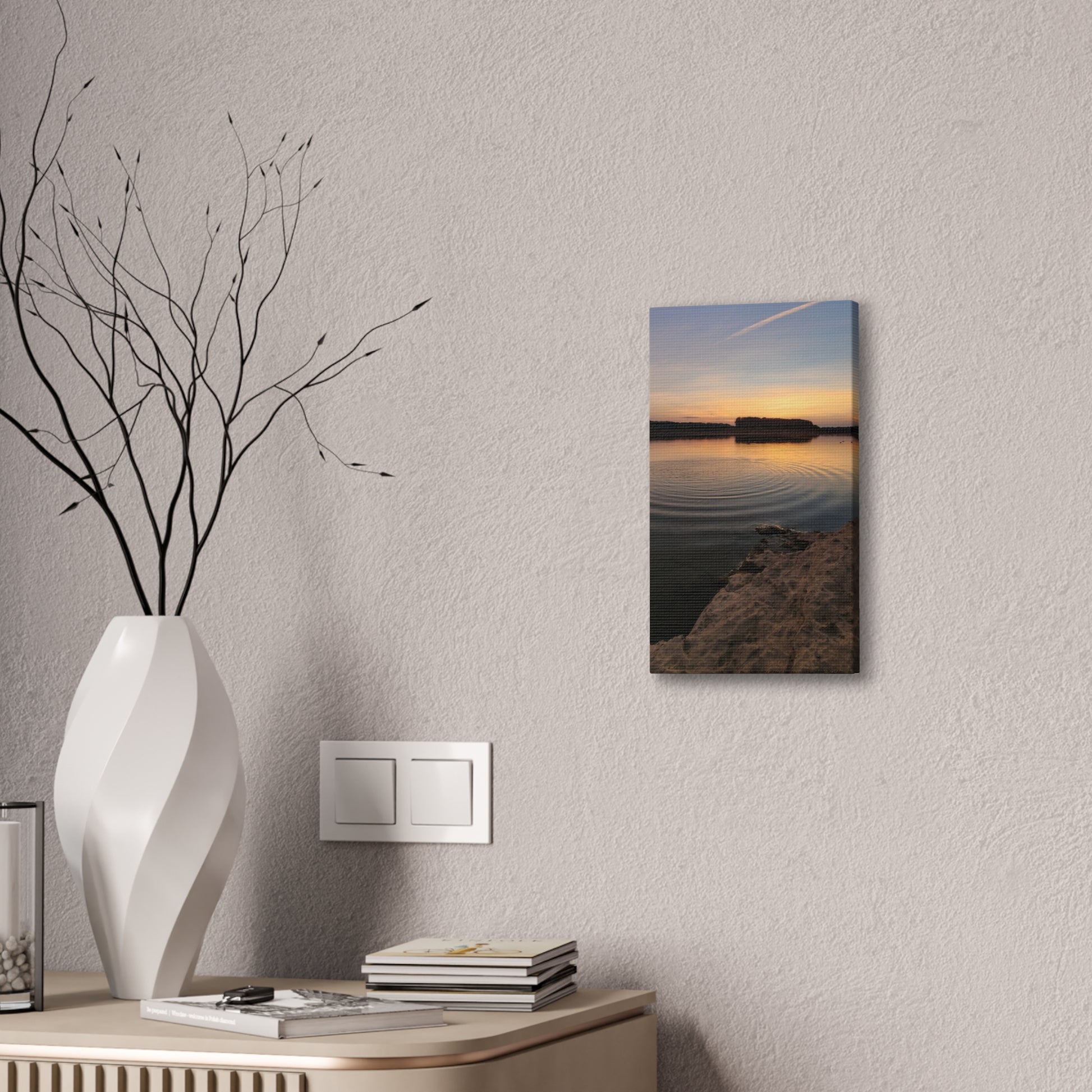 Serene Sunset Canvas Print, Wall Art for Home Decor, Landscape Artwork, Nature Photography, Gift for Nature Lovers