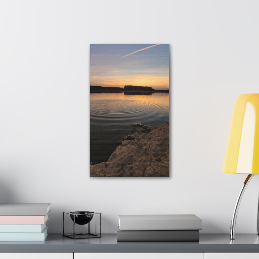 Serene Sunset Canvas Print, Wall Art for Home Decor, Landscape Artwork, Nature Photography, Gift for Nature Lovers