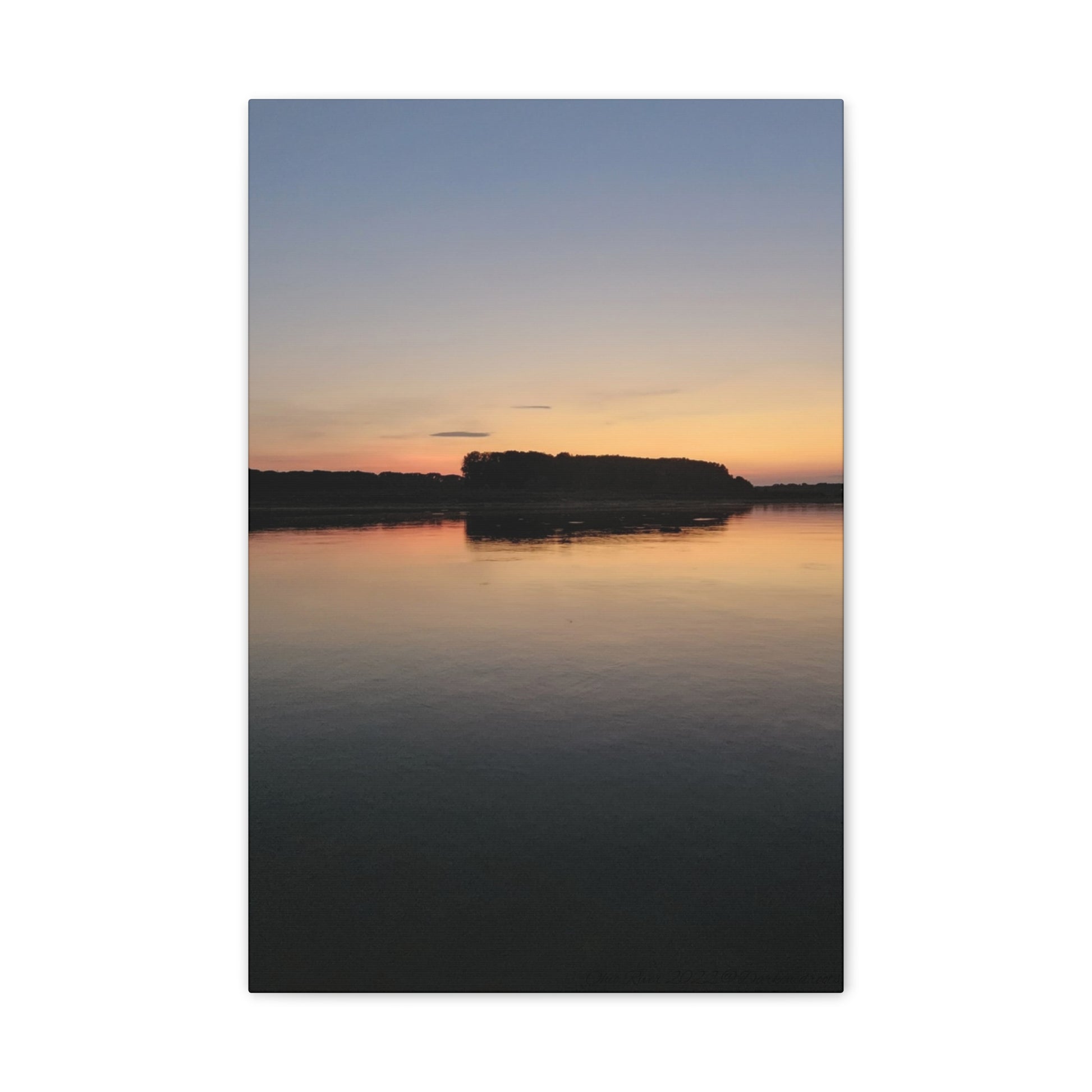 Serene Landscape Canvas Print, Wall Art for Home Decor, Gift for Nature Lovers, Art for Relaxation, Sunset Scene