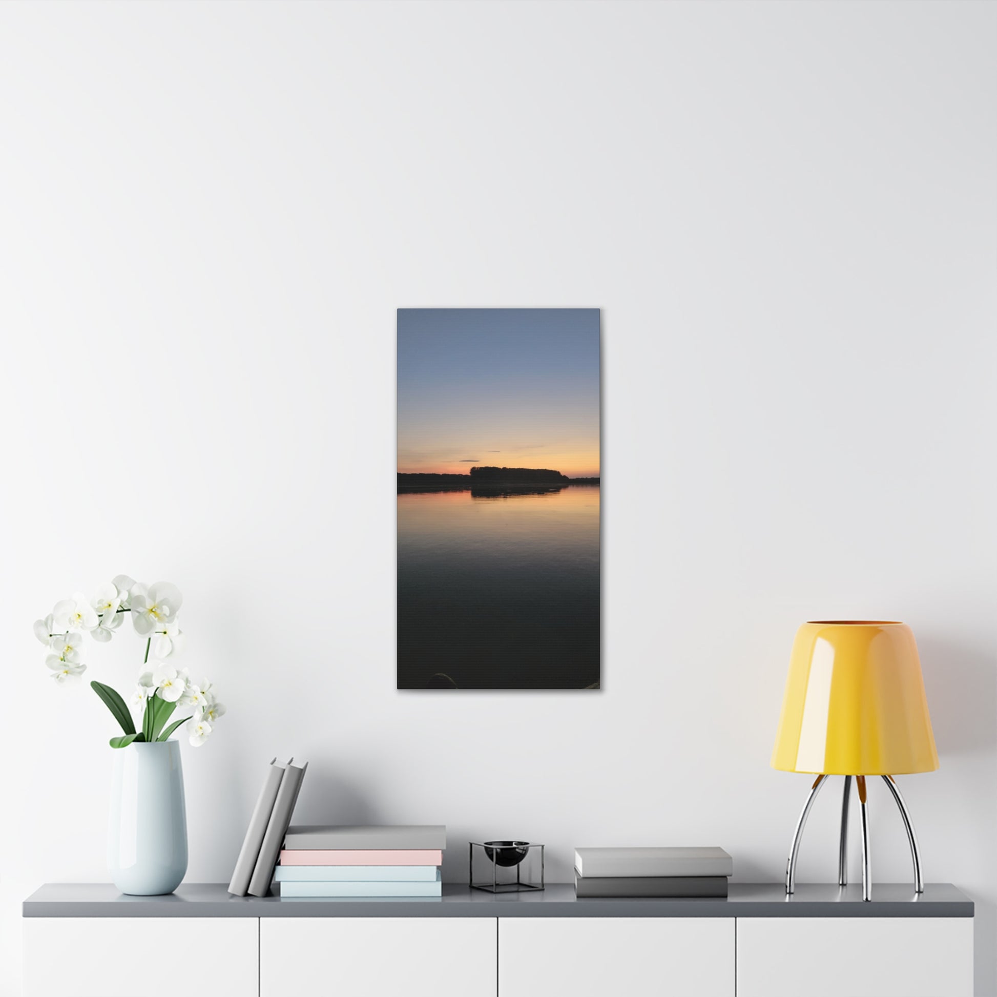 Serene Landscape Canvas Print, Wall Art for Home Decor, Gift for Nature Lovers, Art for Relaxation, Sunset Scene