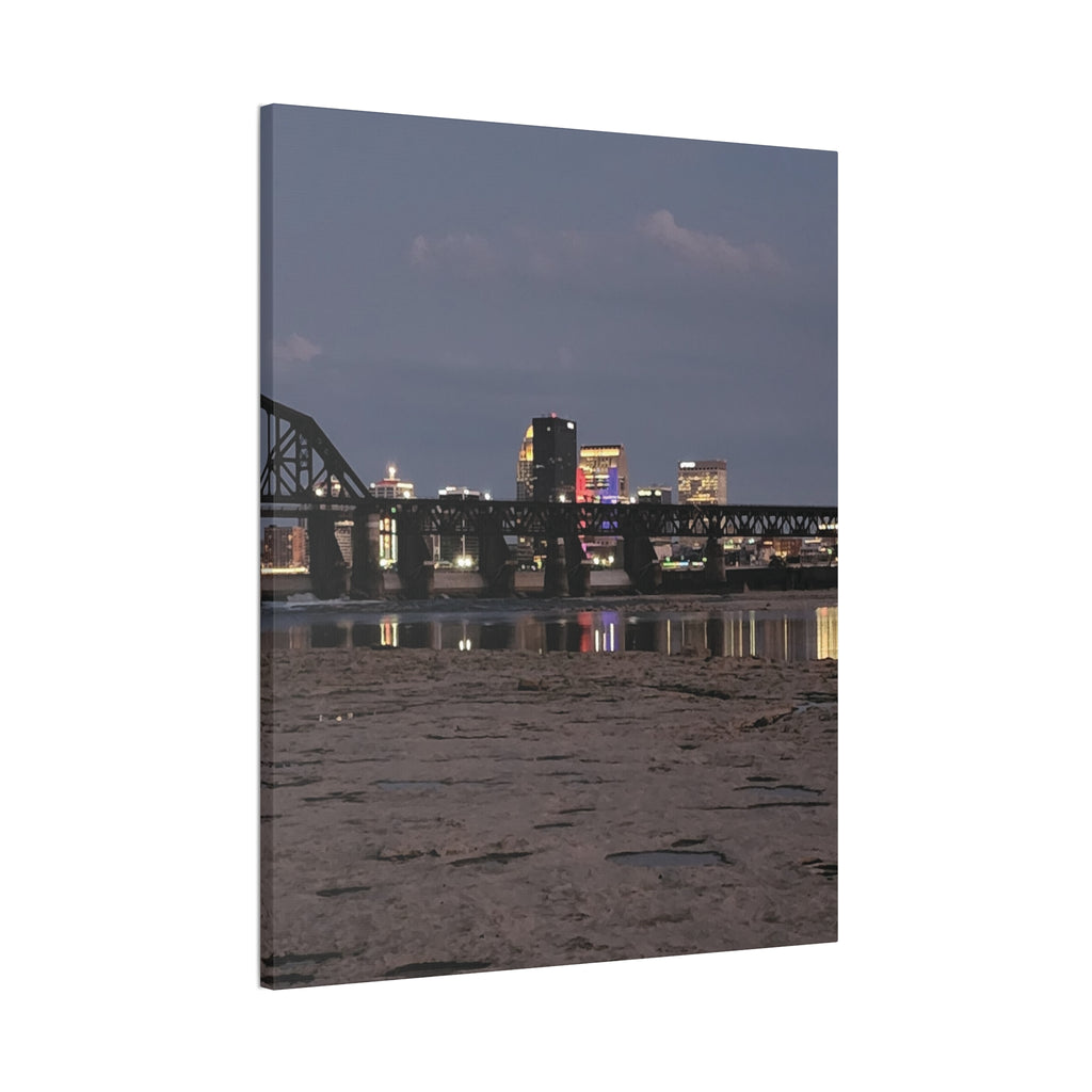 Urban Nightscape Canvas Art, Modern Wall Decor, Cityscape Print, Home Aesthetic, Living Room Artwork