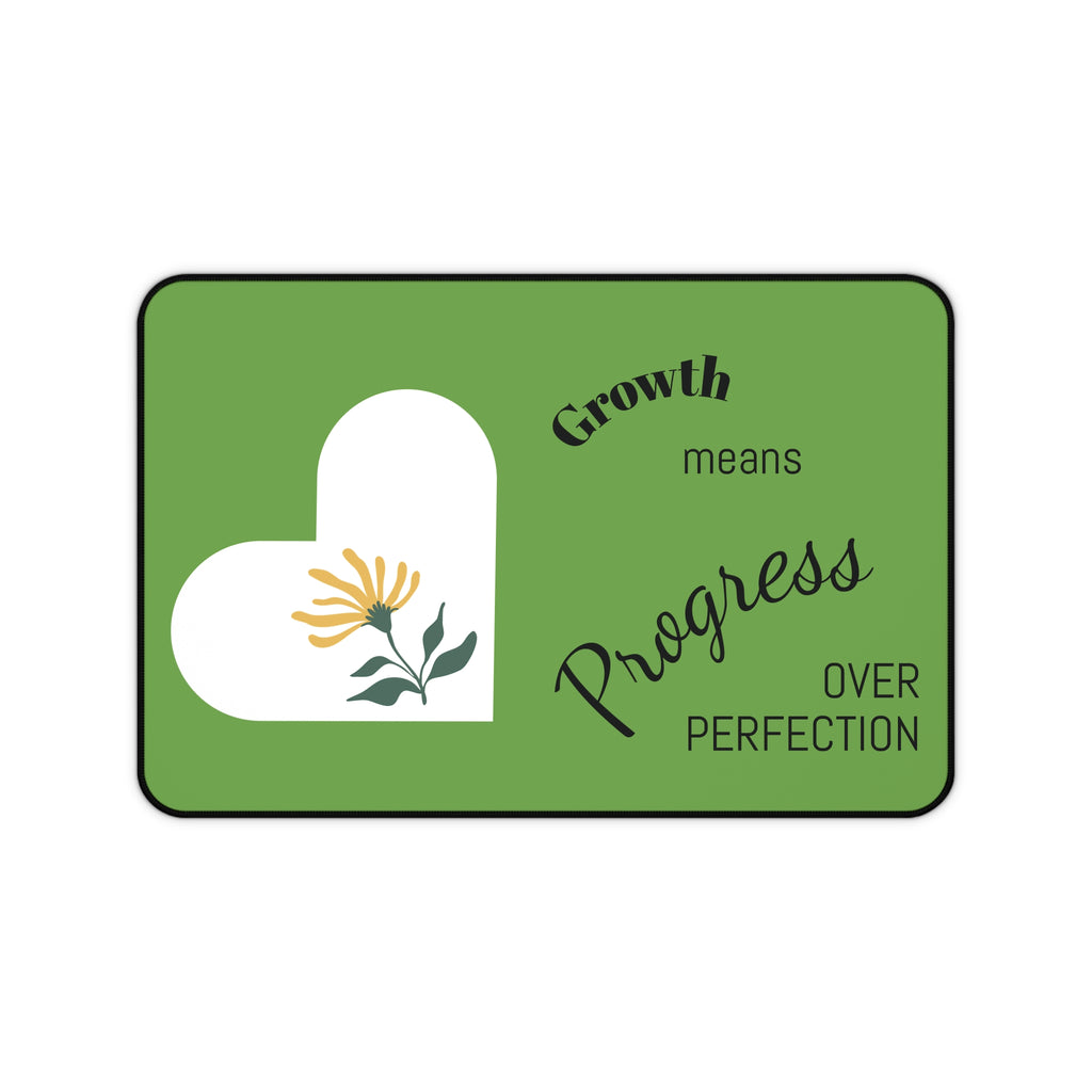 Growth Mindset Desk Mat | Inspirational Office Décor, Motivational Workspace Accessory, Gift for Teachers, Students, and Creatives