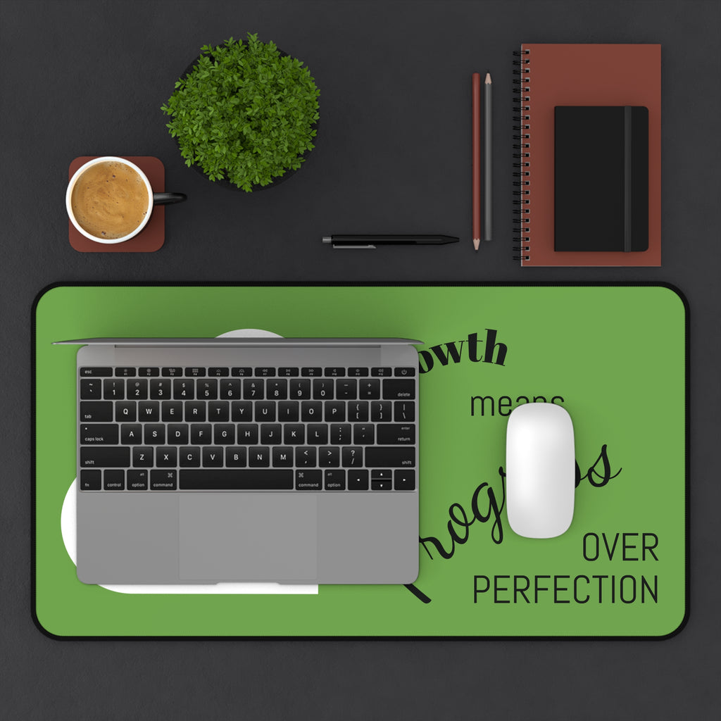 Growth Mindset Desk Mat | Inspirational Office Décor, Motivational Workspace Accessory, Gift for Teachers, Students, and Creatives