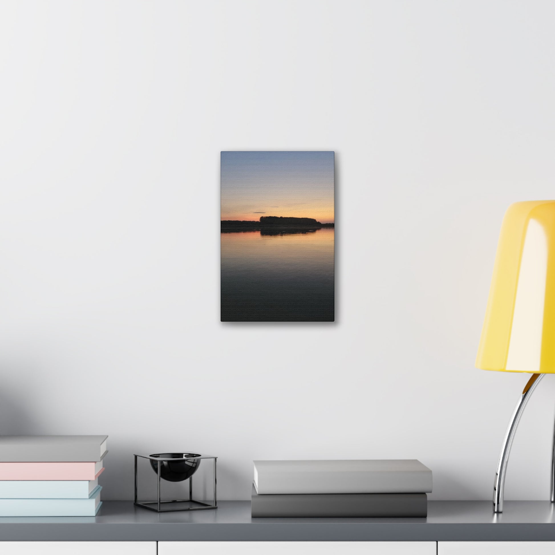 Serene Landscape Canvas Print, Wall Art for Home Decor, Gift for Nature Lovers, Art for Relaxation, Sunset Scene