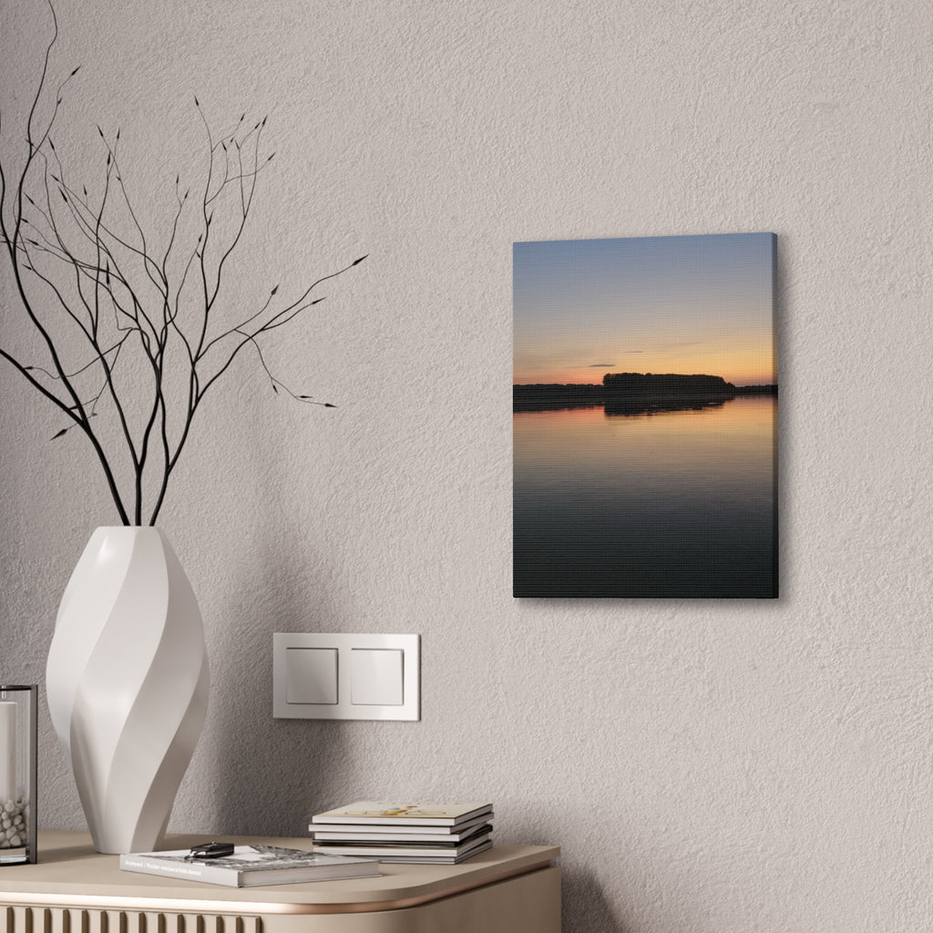 Serene Landscape Canvas Print, Wall Art for Home Decor, Gift for Nature Lovers, Art for Relaxation, Sunset Scene