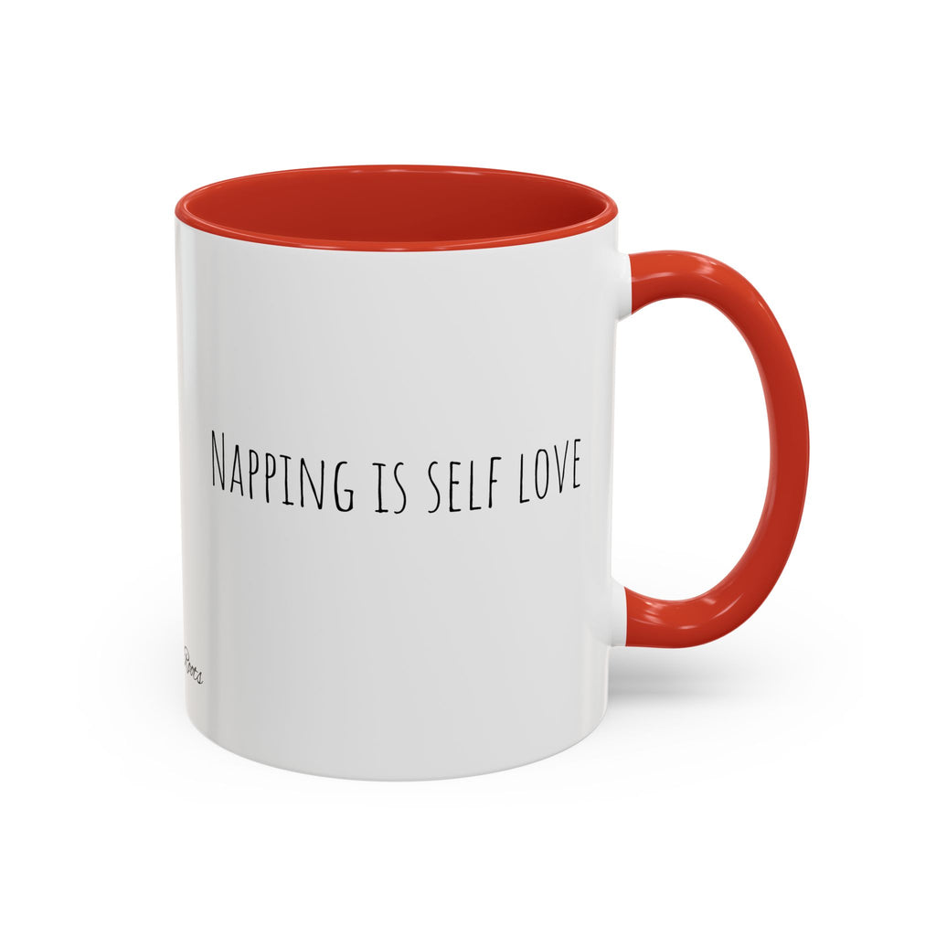 Self-Love Coffee Mug - Napping is Self Love, Funny Gift for Coffee Lovers, Relaxation Mug, Cozy Home Decor, Gift for Her, Kitten