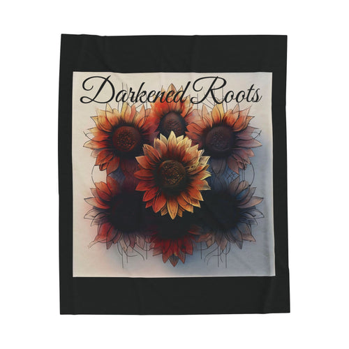 Cozy Velveteen Plush Blanket for Home Decor, Gift for Fall, Soft Floral Throw, Warm Comfort Blanket, Snuggle Up, Relaxation Gift