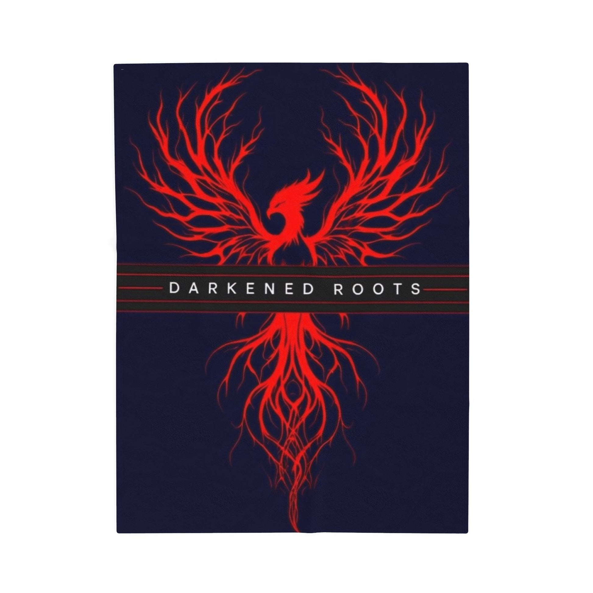Fiery Phoenix Velveteen Plush Blanket | Cozy Throw for Home, Gifts, Festivals, Relaxation, Movie Nights, Dark Aesthetic Decor