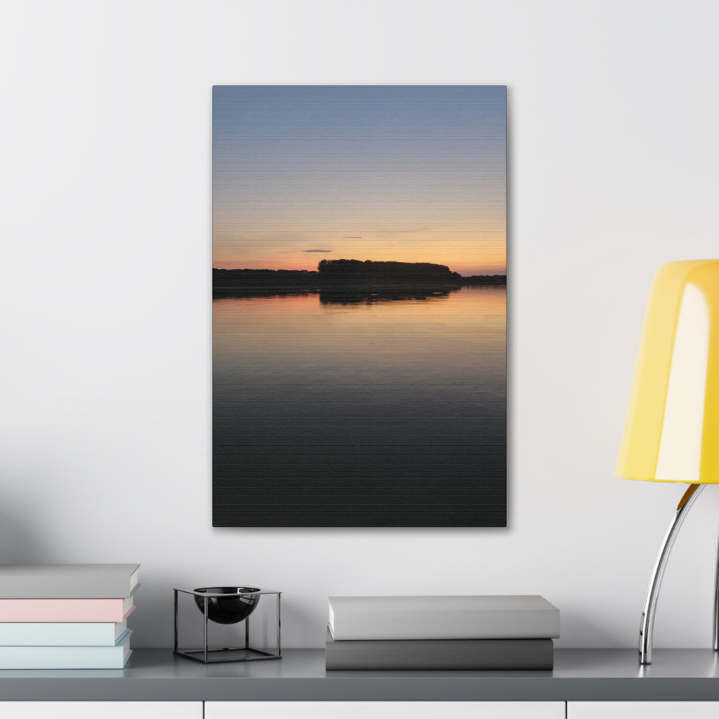Serene Landscape Canvas Print, Wall Art for Home Decor, Gift for Nature Lovers, Art for Relaxation, Sunset Scene