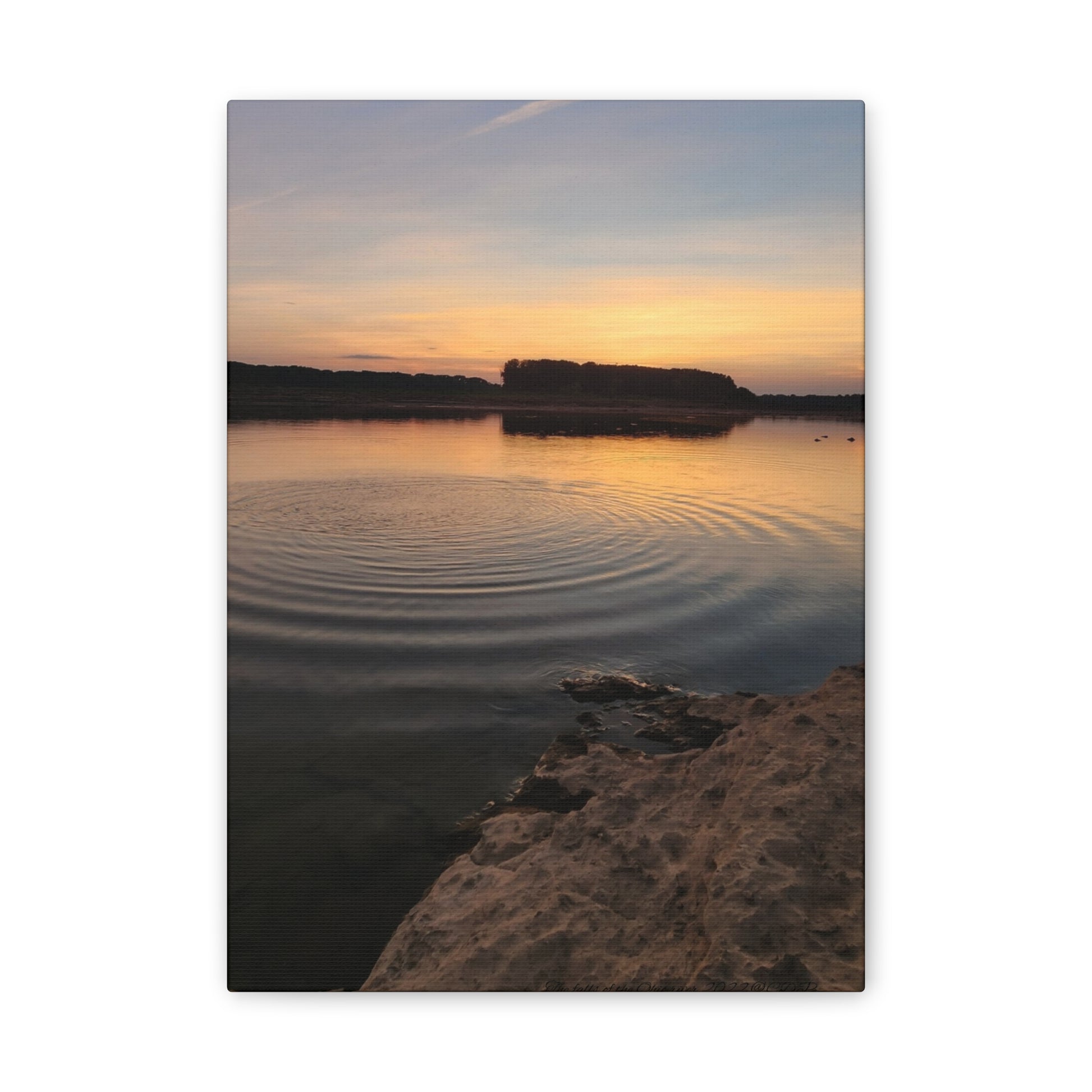 Serene Sunset Canvas Print, Wall Art for Home Decor, Landscape Artwork, Nature Photography, Gift for Nature Lovers