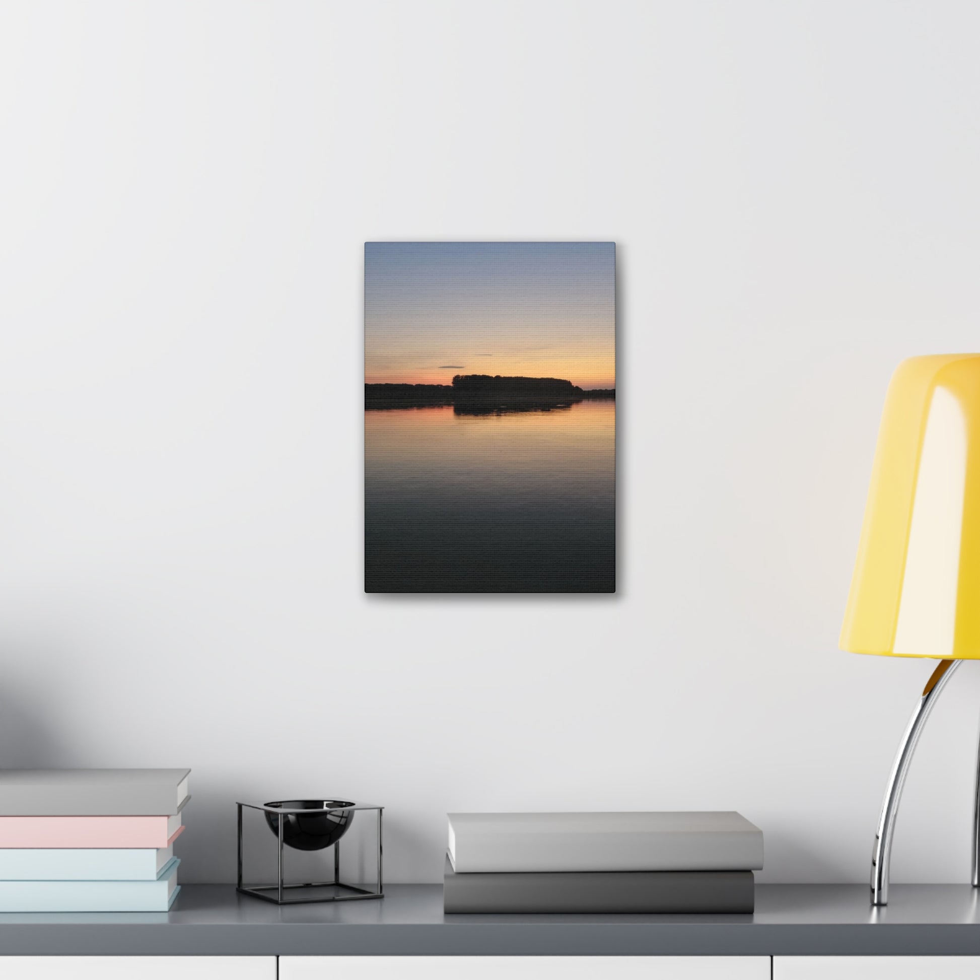 Serene Landscape Canvas Print, Wall Art for Home Decor, Gift for Nature Lovers, Art for Relaxation, Sunset Scene