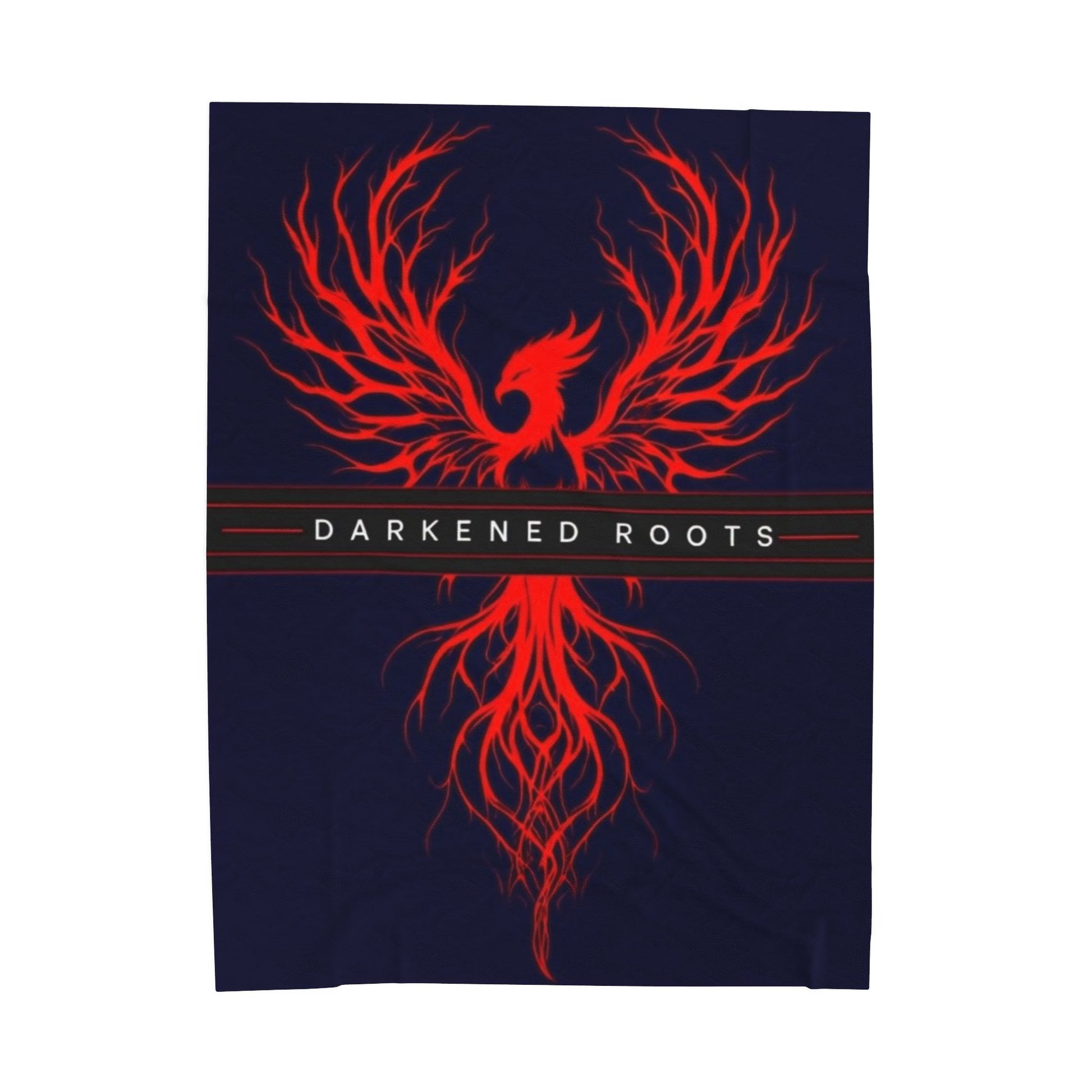 Fiery Phoenix Velveteen Plush Blanket | Cozy Throw for Home, Gifts, Festivals, Relaxation, Movie Nights, Dark Aesthetic Decor
