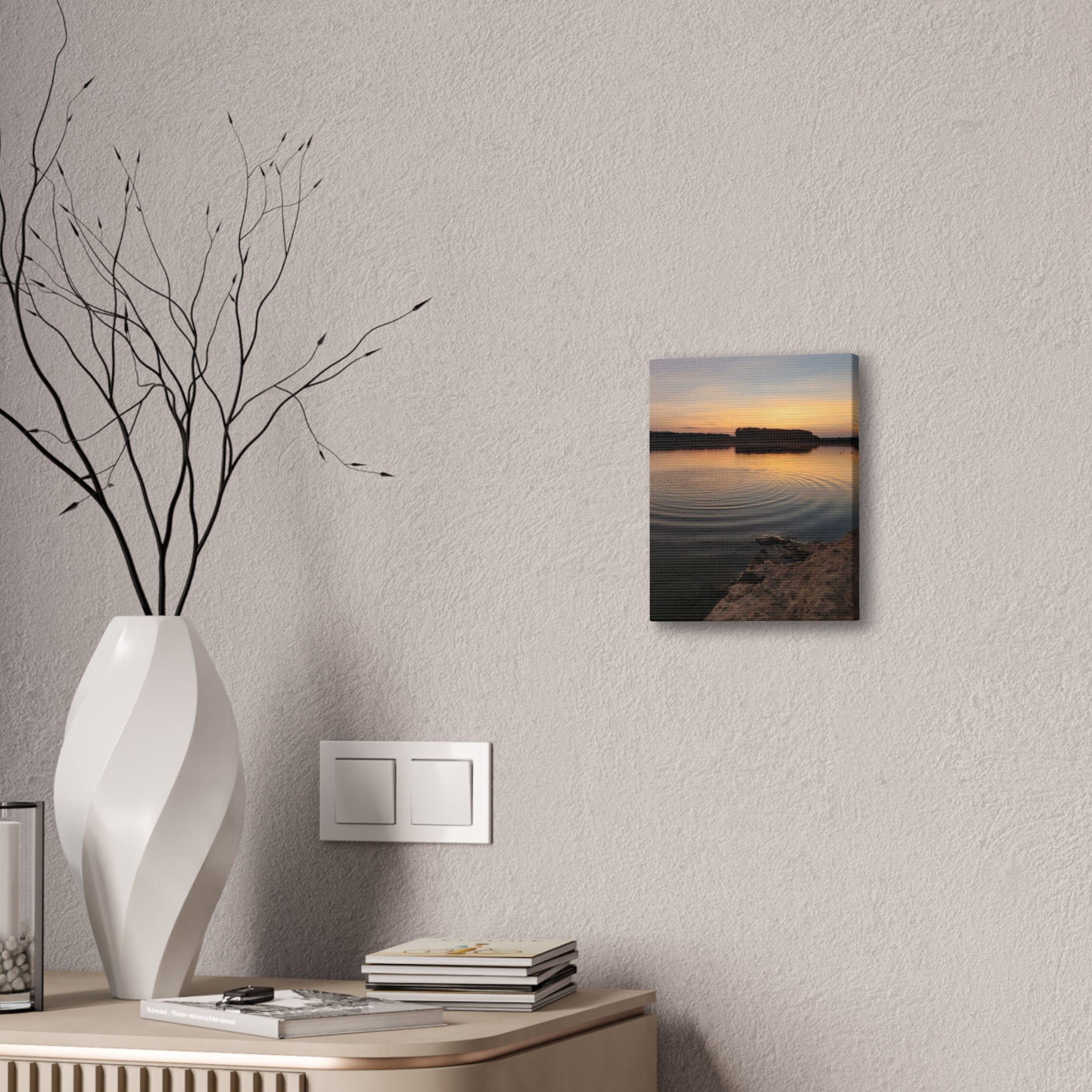 Serene Sunset Canvas Print, Wall Art for Home Decor, Landscape Artwork, Nature Photography, Gift for Nature Lovers