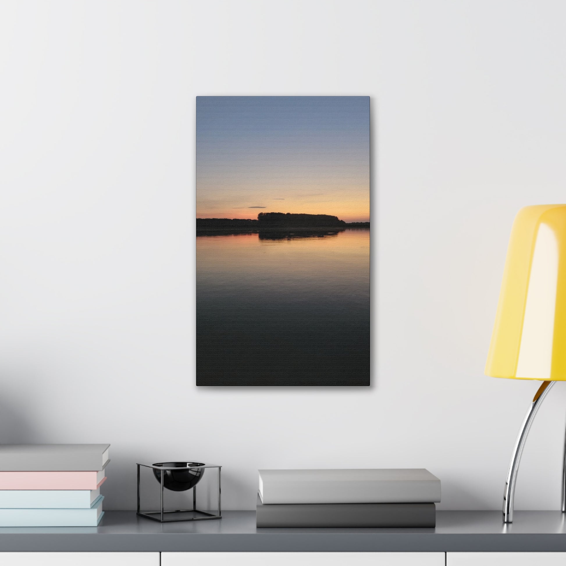 Serene Landscape Canvas Print, Wall Art for Home Decor, Gift for Nature Lovers, Art for Relaxation, Sunset Scene